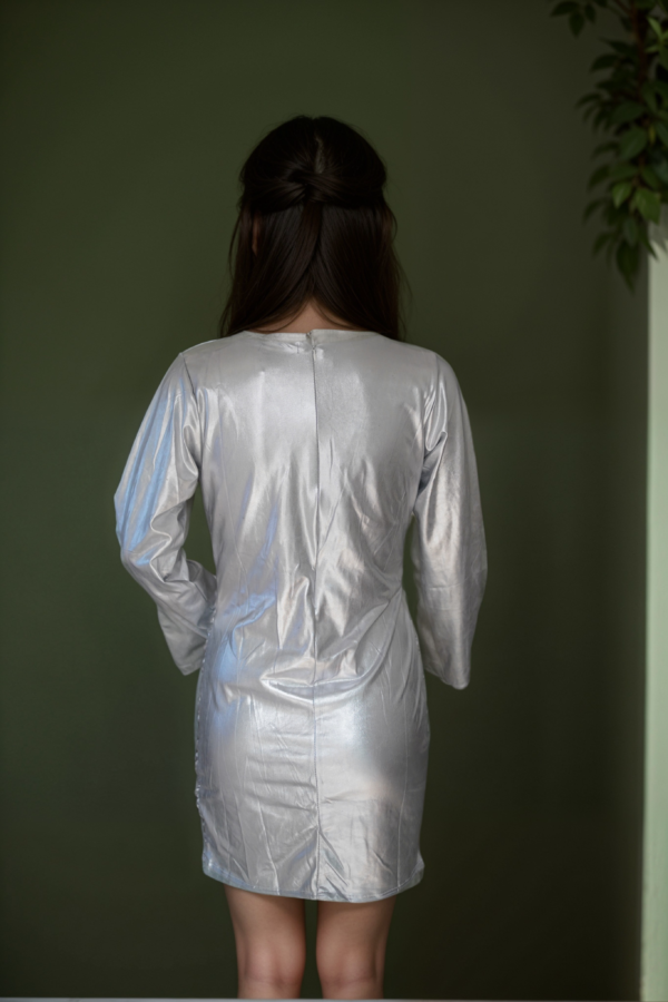 Metallic Bodycon Dress - Image 2