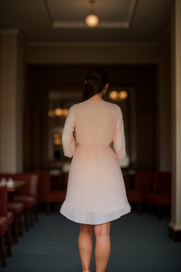 Cotton Simple Short Dress - Image 2