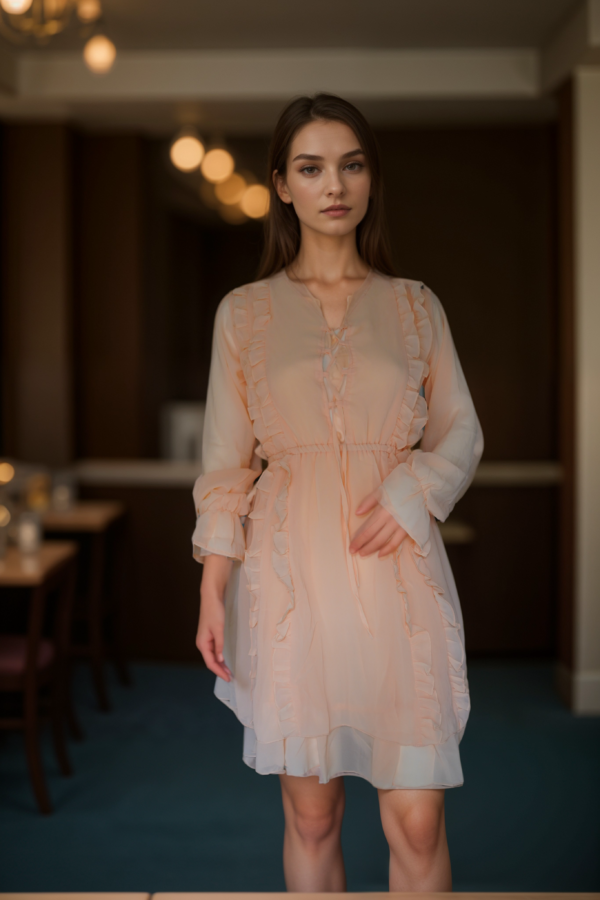 Cotton Simple Short Dress