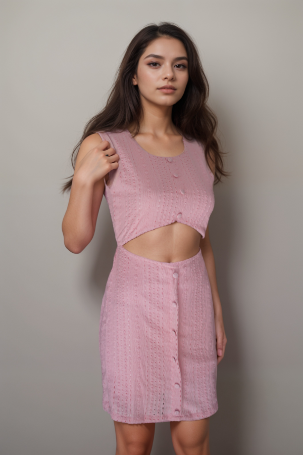 Cut-Out Ruched Bodycon Dress - Image 2